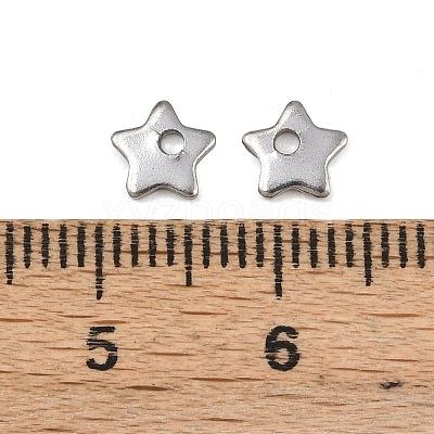 Non-Tarnish 304 Stainless Steel Five-Pointed Star Charms Pendants X-STAS-Q171-03-1