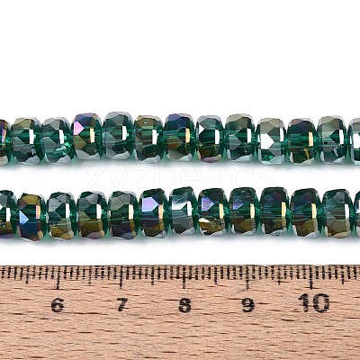 Electroplate Transparent Glass Beads Strands EGLA-N022-04A-D10-1