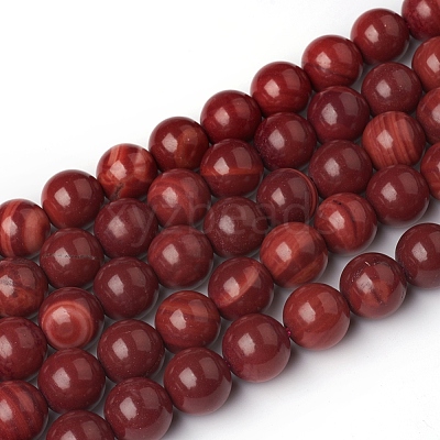 Natural Dyed Brazil Rhodochrosite Beads Strands G-I271-C02-10mm-1