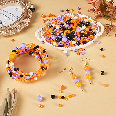 227Pcs Glass Seed Beads SEED-TA0001-58D-1