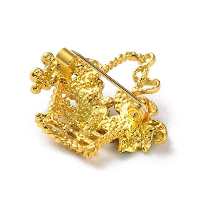Fashion Golden Zinc Alloy Enamel Pins JEWB-D068-01G-03-1