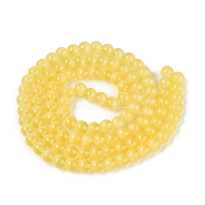 Transparent Glass Imitation Cat Eye Beads Strands GLAA-Q110-01B-17-1