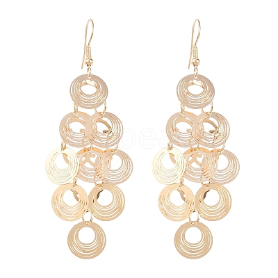 Brass Dangle Earrings EJEW-B157-02D-G-1