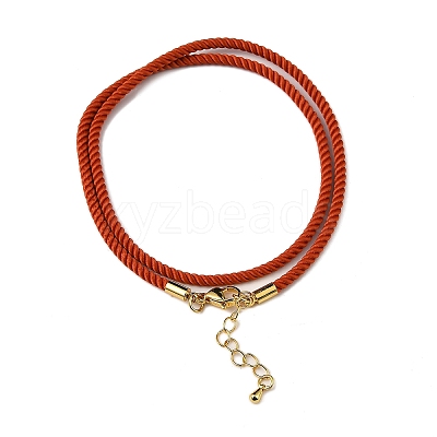 Nylon Milan Cord Necklace Making MAK-M028-01G-07-1