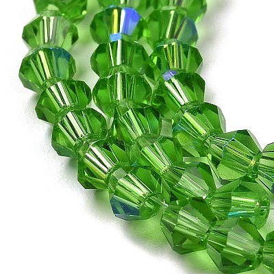 Transparent Electroplate Glass Beads Strands GLAA-F029-2mm-D03-1