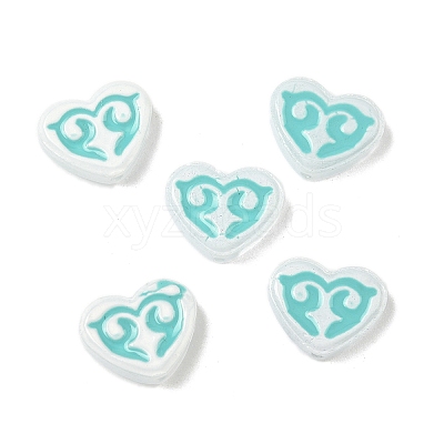 Dyed & Heated Baking Paint Glass Beads LAMP-D004-02B-1