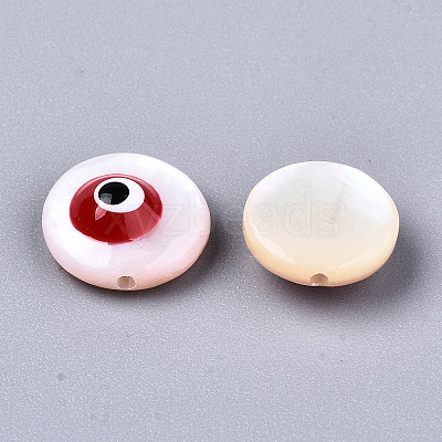 Natural Freshwater Shell Beads SHEL-T018-10D-1