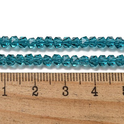 Electroplate Glass Beads Strands GLAA-Q105-02-11-1
