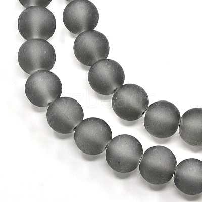 Baking Paint Transparent Glass Bead Strands X-GLAA-S031-4mm-12-1