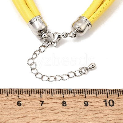 Microfiber Leather Multi-strand Cord Bracelets Makings FB-CBA983F-01P-14-1