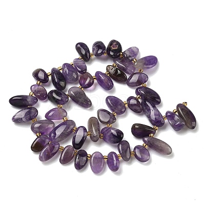 Natural Amethyst Beads Strands G-P604-A16-01-1