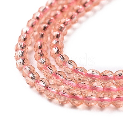Transparent Glass Beads Strands GLAA-H021-04-27-1