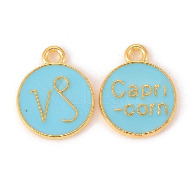 Alloy Enamel Pendants ENAM-S124-01B-16E-1