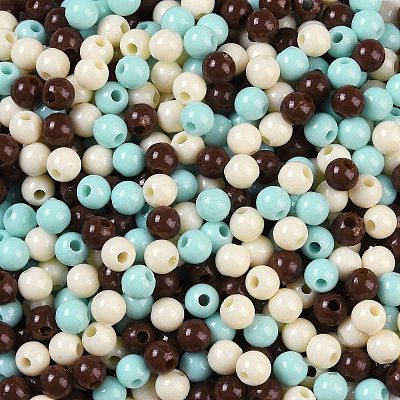 Opaque Acrylic Beads X1-OACR-H118-07B-11-1