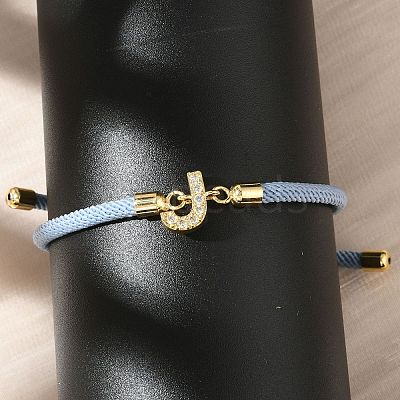 Adjustable Nylon Cord Bracelets BJEW-C096-01G-10-1