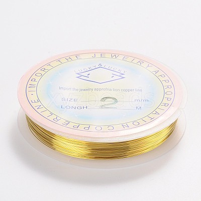 Round Copper Jewelry Wire X-CW0.2mm007-1