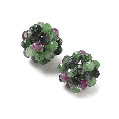 Natural Ruby in Zoisite Woven Beads GG-CBA2E9C-F11-01-1