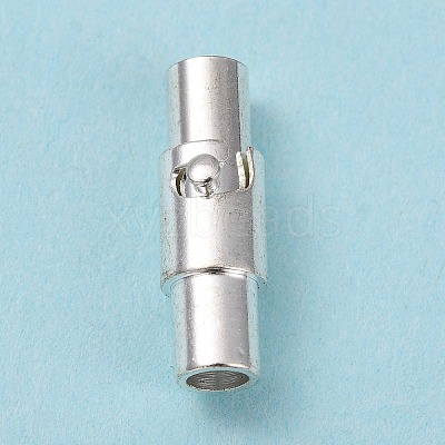 Brass Locking Tube Magnetic Clasps LS-X-MC079-S-1