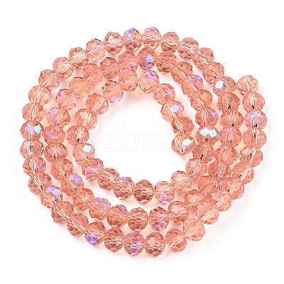 Electroplate Glass Beads Strands EGLA-A034-T10mm-L24-1