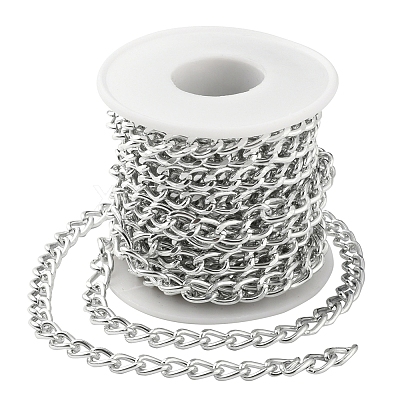 Aluminium Twisted Curb Chains CHA-YW0001-01S-1