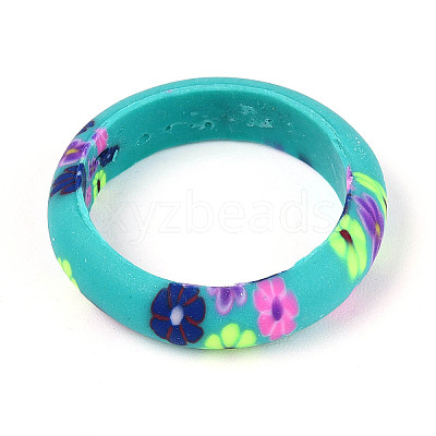 Handmade Polymer Clay Finger Rings CLAY-N013-27B-1