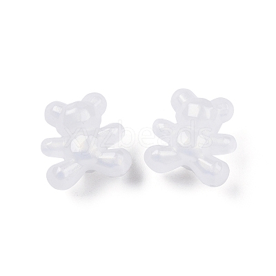Opaque Acrylic with Glitter Powder Beads X-SACR-G024-05-1