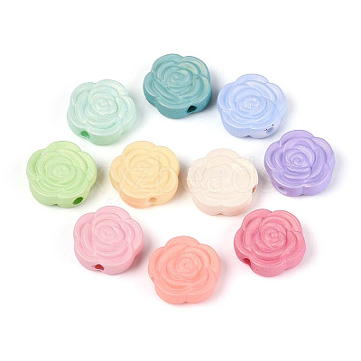 Opaque Acrylic Beads SACR-T020-02M-1