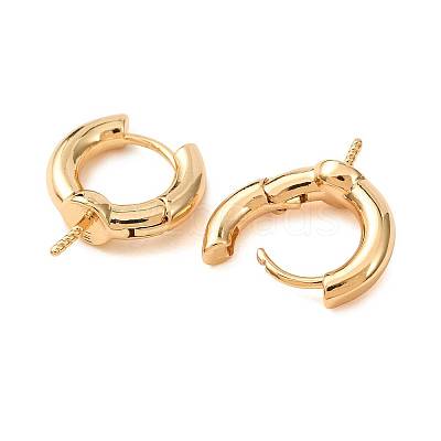 Brass Hoop Earring Findings KK-CBA8EB2-07G-1