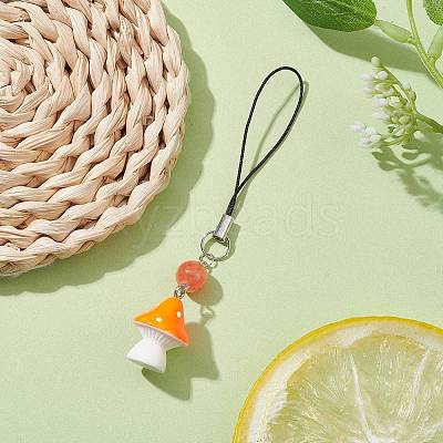 Opaque Resin Pendant Decorations HJEW-JM01712-05-1
