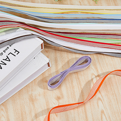 14Pcs 14 Colors Polycotton Ribbon OCOR-FH0001-37-1