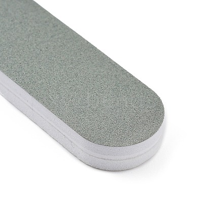 Rectangle Plastic Silver Polishing Stick X-AJEW-N022-02-1