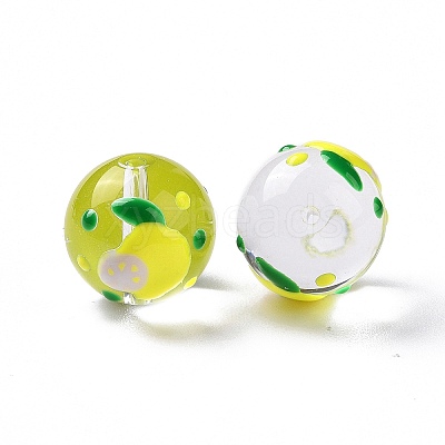 Transparent Glass Beads LAMP-B021-03B-16-1