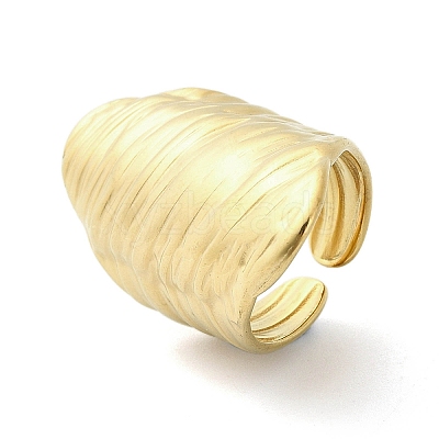 304 Stainless Steel Open Cuff Rings RJEW-C078-01A-G-1
