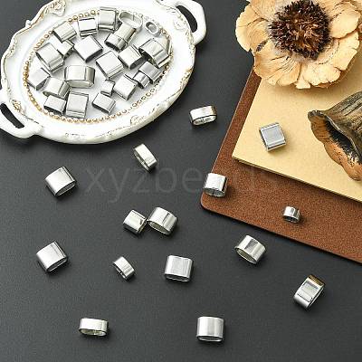 40Pcs 10 Styles 201/304 Stainless Steel Slide Charm STAS-CJ0003-16-1