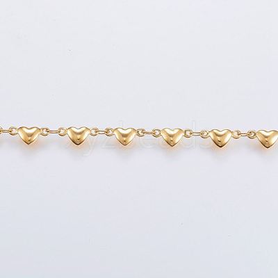 Ion Plating(IP) 304 Stainless Steel Bar Link Chains STAS-G038-05G-1