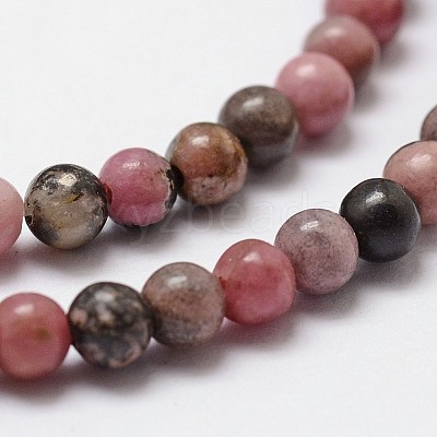 Natural Rhodonite Beads Strands X-G-D840-59-6mm-1