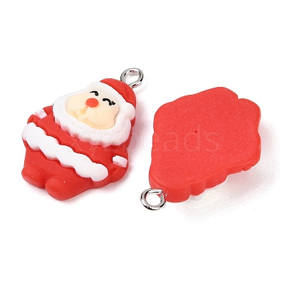 Christmas Opaque Resin Pendants RESI-I350-01A-1