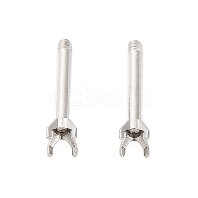 304 Stainless Steel Stud Earring Findings STAS-B091-02A-01P-1