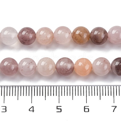 Natural Violet Strawberry Quartz Beads Strands X-G-P530-B02-02-1
