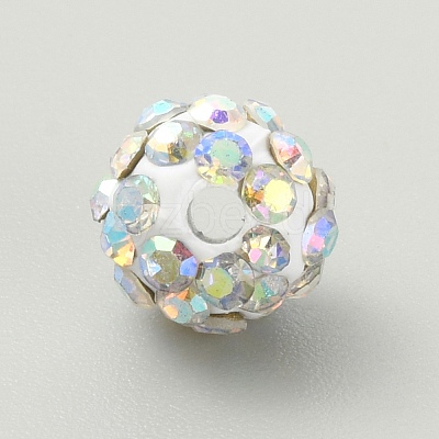 Rhinestone Pave Disco Ball Beads RB-TAC0002-02B-08-1