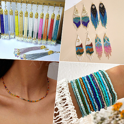 45G about 3000pcs Glass Seed Beads SEED-PA0001-29A-02-1