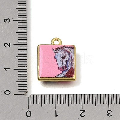 Printed Brass Pendants KK-CBAE379-02G-A-1
