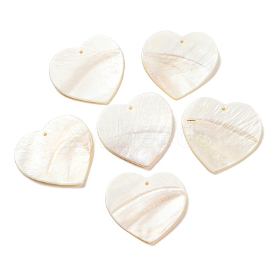 Natural Freshwater Shell Pendants SHEL-F008-01B-1