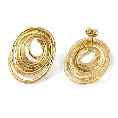 304 Stainless Steel Stud Earrings for Women EJEW-S001-08-1