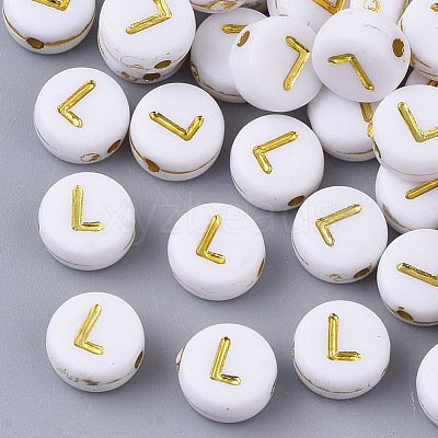 Plating Acrylic Beads PACR-R242-01L-1