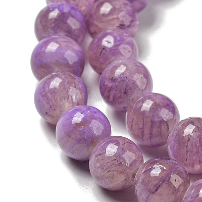 Dyed Natural White Jade Beads Strands G-F764-01B-1