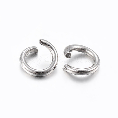 Tarnish Resistant 304 Stainless Steel Open Jump Rings X-STAS-H437-3x0.6mm-1