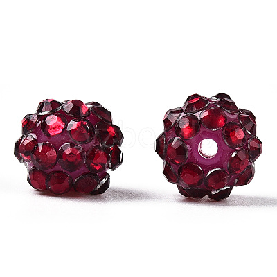 AB-Color Resin Rhinestone Beads RESI-S315-10x12-M-1
