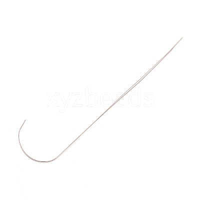 201 Stainless Steel Bented Beading Needles TOOL-WH0125-33A-1-1