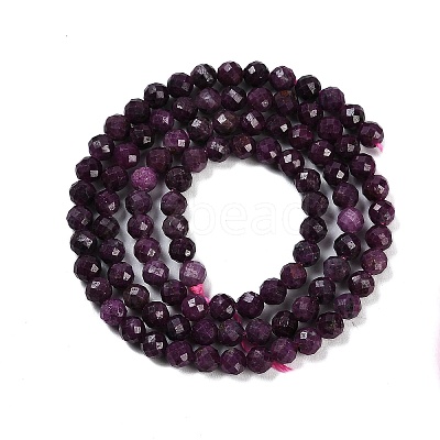 Natural Ruby Beads Strands G-P553-G01-03-1